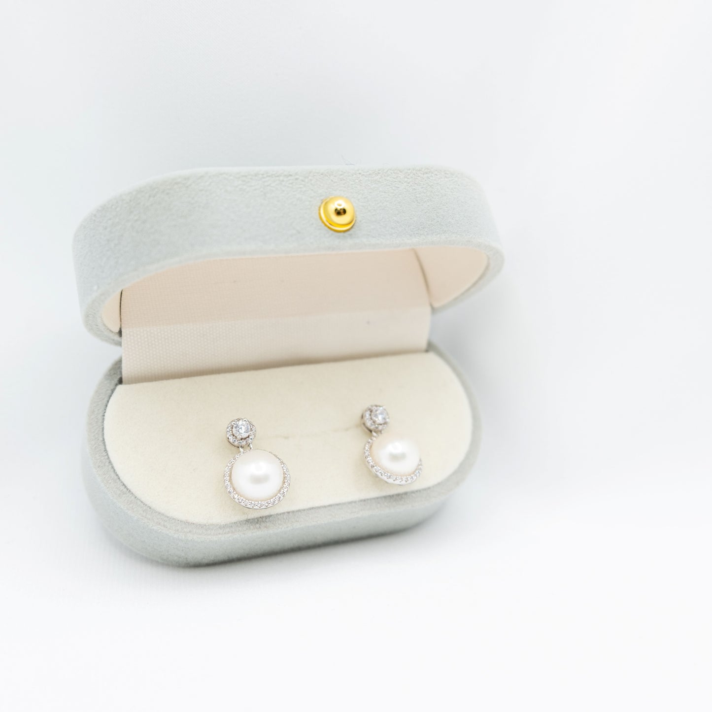 "Solis" Premium Freshwater Pearl Earrings 8.5mm-9mm