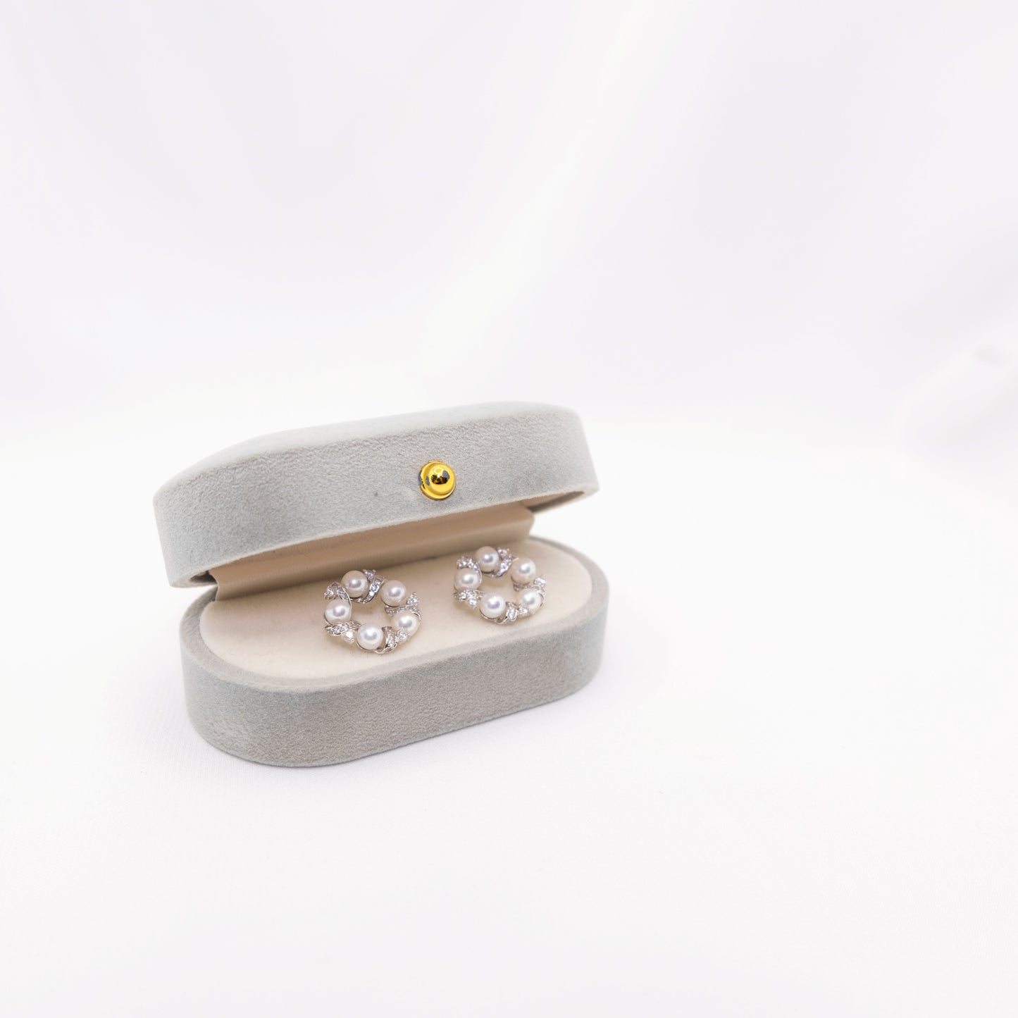 "Serenity" Premium Freshwater Pearl 4mm-4.5mm Earring