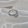 "Blue Sea" 7.5-8mm Akoya Sea Pearl Rings