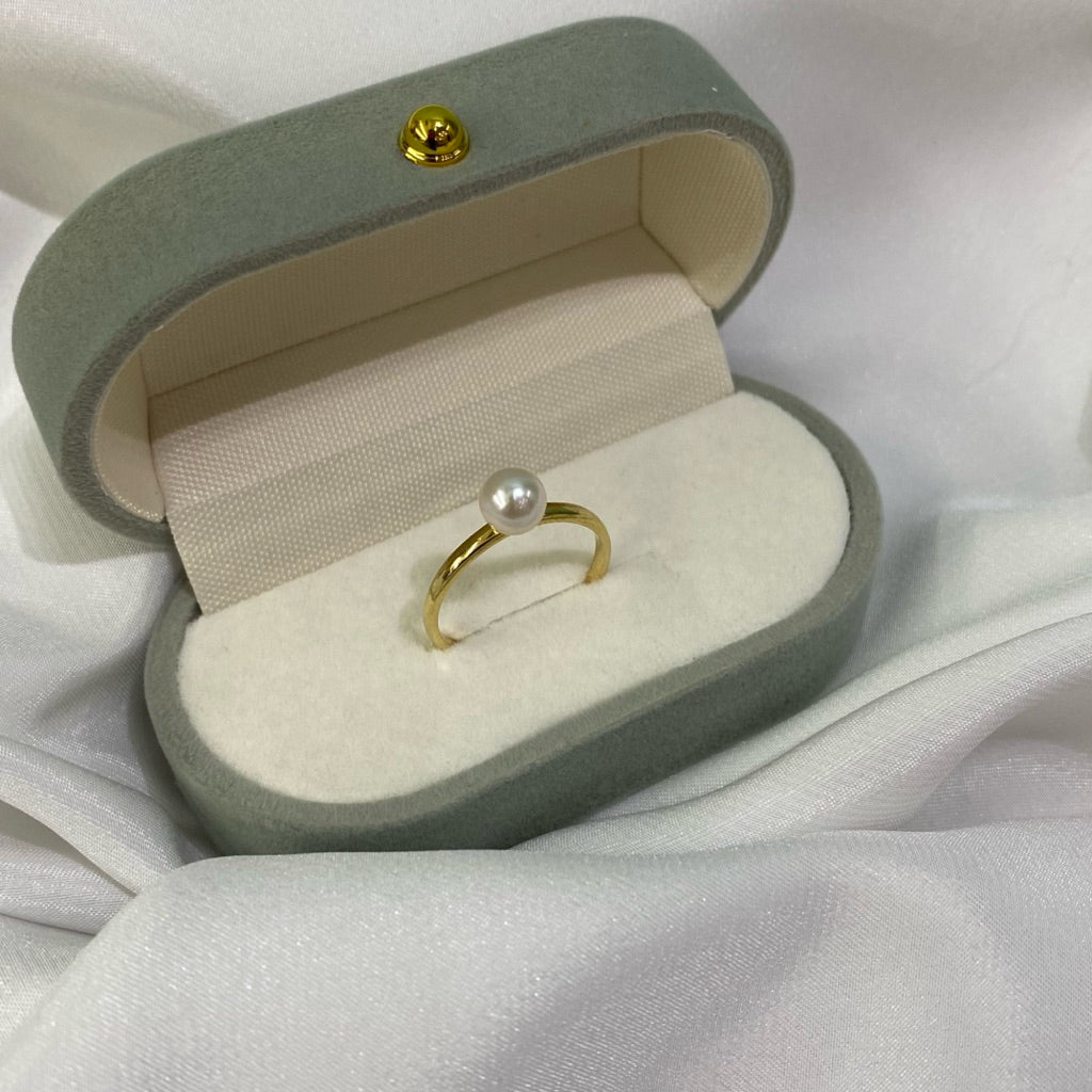 “Cherish” 5.5-6mm Premium Sea Pearl Rings