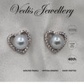 "Deep Love" 6mm-6.5mm Premium Sea Pearl Earrings