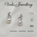 "Equilibrium" Premium 6mm-6.5mm Sea Pearl Earrings