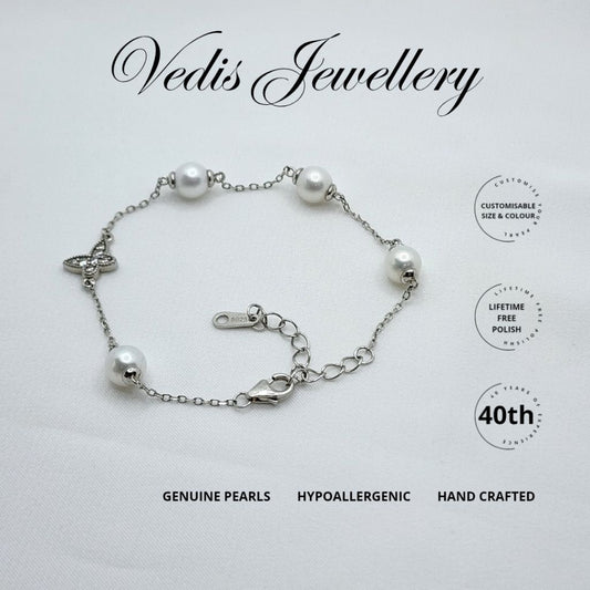 "Fairy Fly" Premium Freshwater Pearl 5.5mm-6mm Bracelet