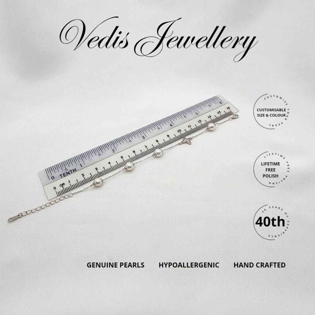 "Fairy Fly" Premium Freshwater Pearl 5.5mm-6mm Bracelet