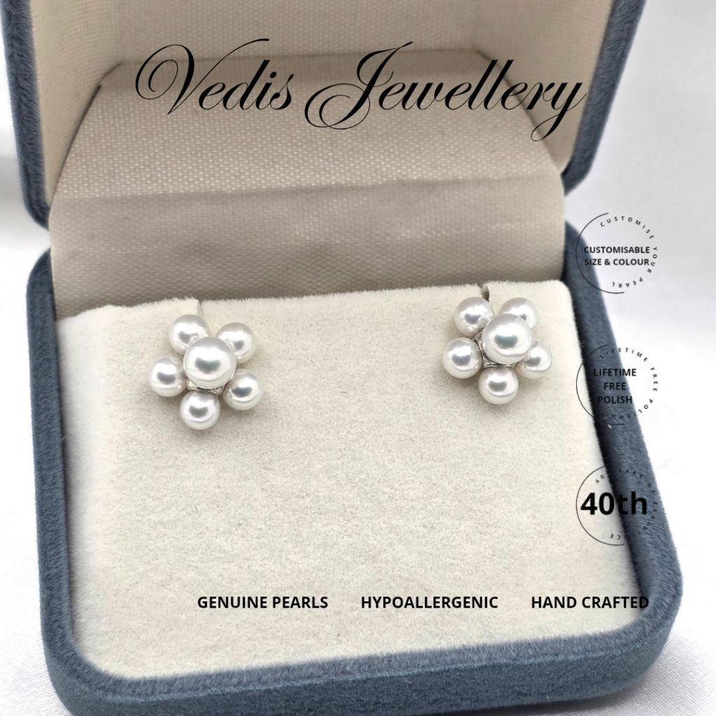 "Freyja" 4-5.5mm Certified Premium Freshwater Pearl Earrings