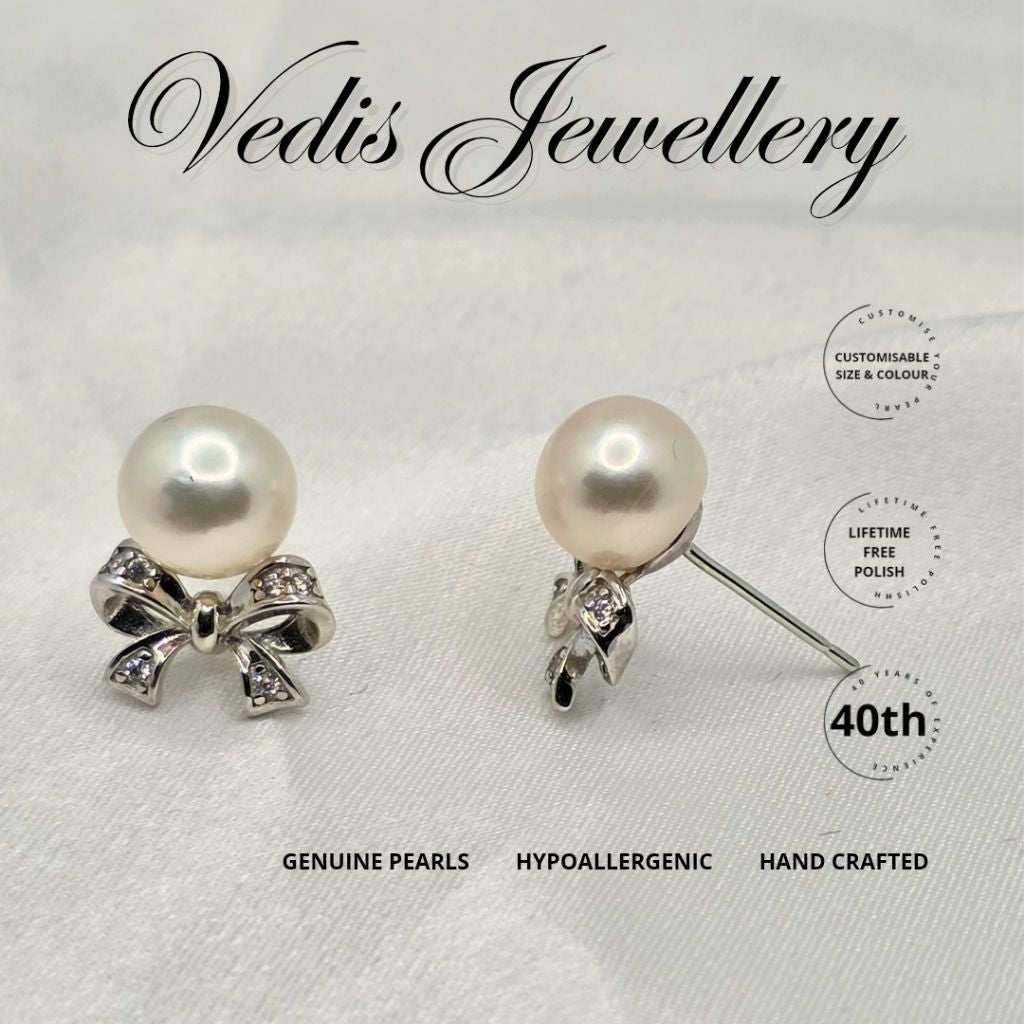 "Gratitude" 6A 8mm-8.5mm Premium Freshwater Pearl Earrings