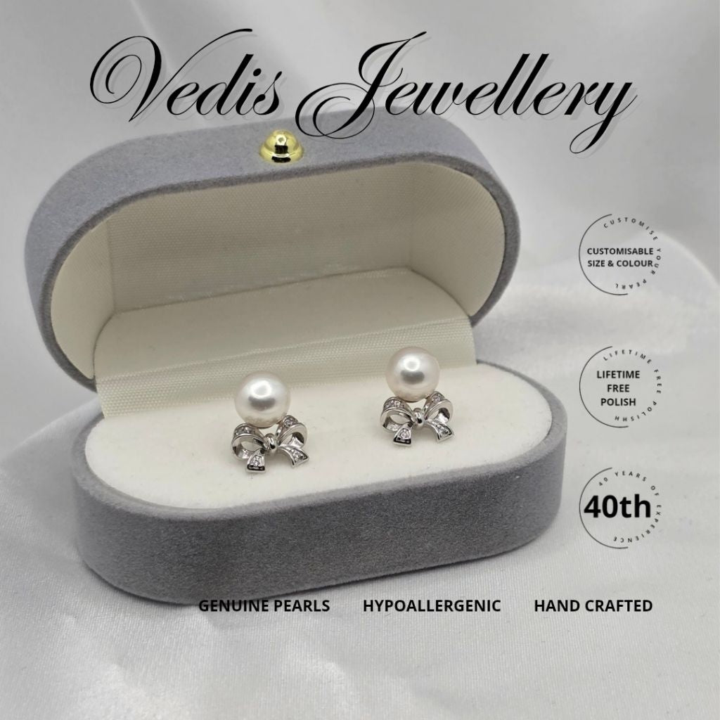 "Gratitude" 6A 8mm-8.5mm Premium Freshwater Pearl Earrings