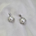 "Love Hate" 8-8.5mm Premium Freshwater Pearl Earrings