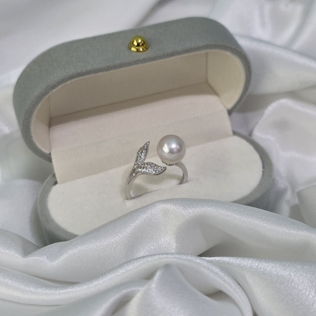 "Mermaid" 9-9.5mm Premium Freshwater Pearl Rings