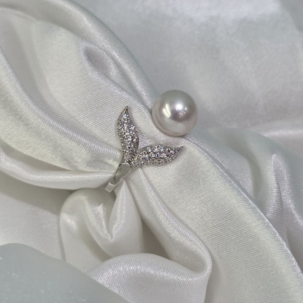 "Mermaid" 9-9.5mm Premium Freshwater Pearl Rings