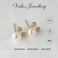 "Mickey" Freshwater Pearl Earring 8mm - 8.5mm