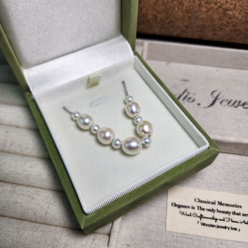 "Mili" 米粒多珠 Premium Freshwater Pearl 5mm-5.5mm & 9mm-9.5mm Necklace