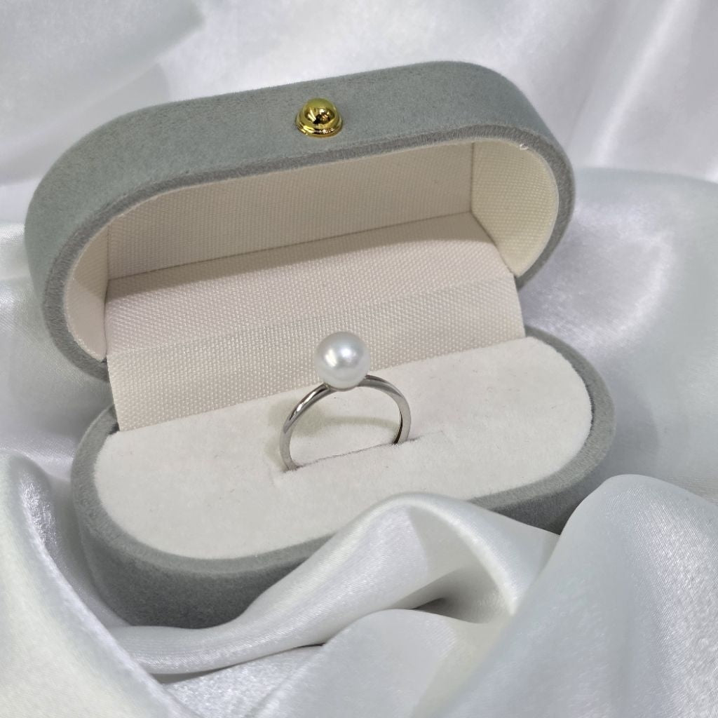 "Minimalist Ring" 6.5mm-7mm Premium Freshwater Pearl Rings