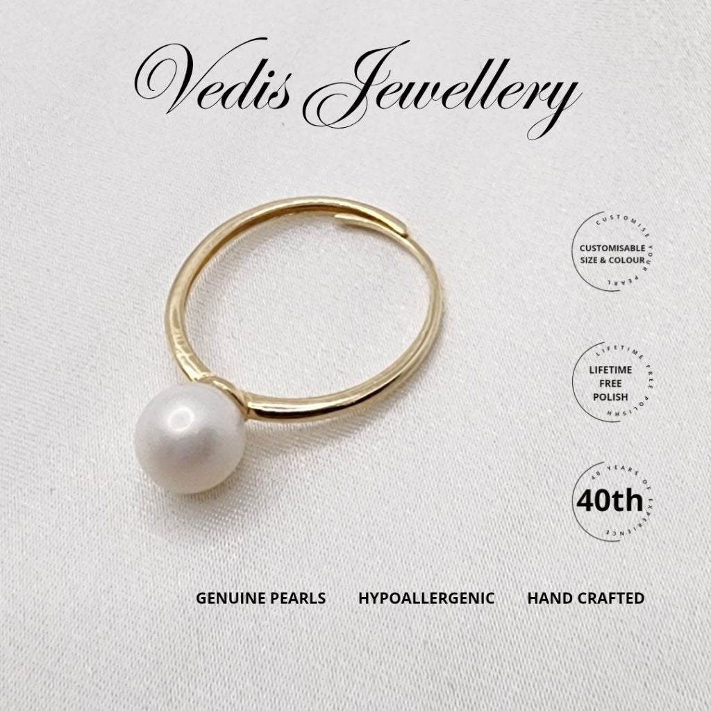 "Only One" Freshwater Pearl Ring 7mm - 7.5mm