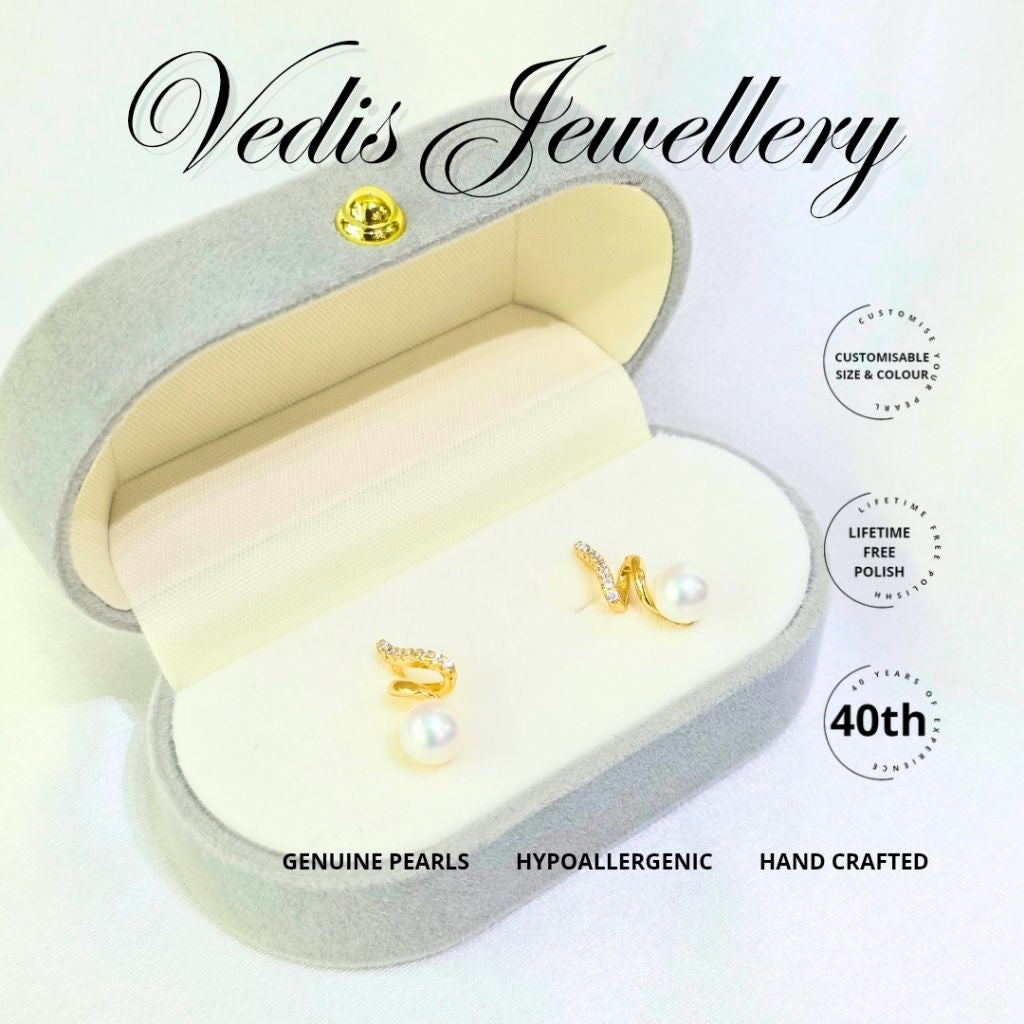 "Party Time" 6-6.5mm Freshwater Pearl Earrings