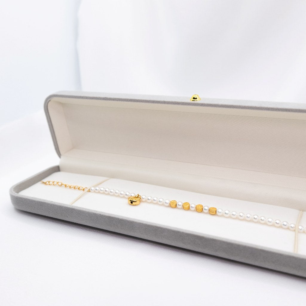 "Prosperity" Freshwater Pearl Bracelet 4mm - 4.5mm