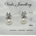 "Prosperity Bag" 6A 8mm-8.5mm Premium Freshwater Pearl Earrings