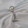 "Rodion" 9-9.5mm Premium Freshwater Sphere Pearl Rings
