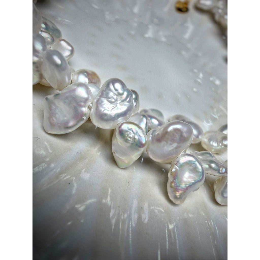 "Silver Nugget" Freshwater Pearl 38cm Choker cum Bracelet