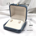 "T-Melon" 6.5-7mm Certified Premium Sea Pearl Earrings