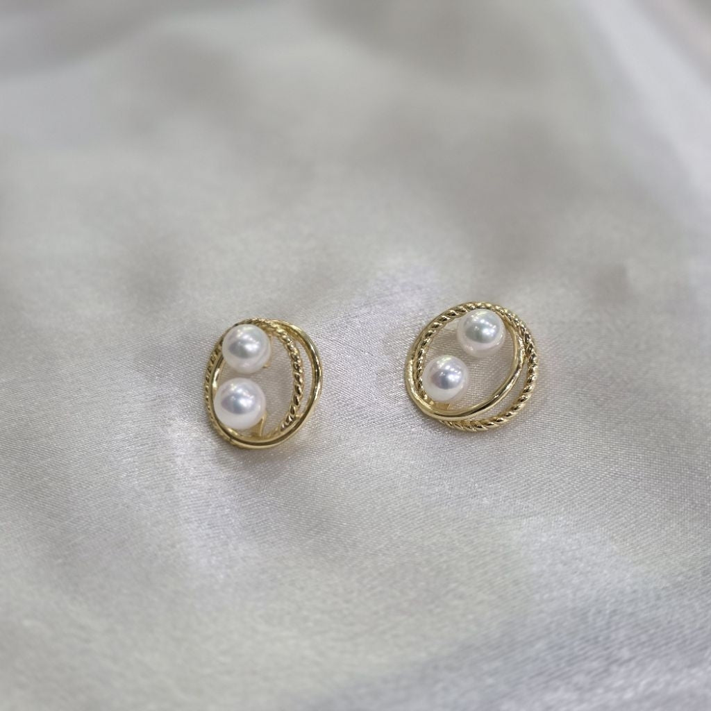 "Unify" 4-4.5mm Premium Freshwater Pearl Earrings