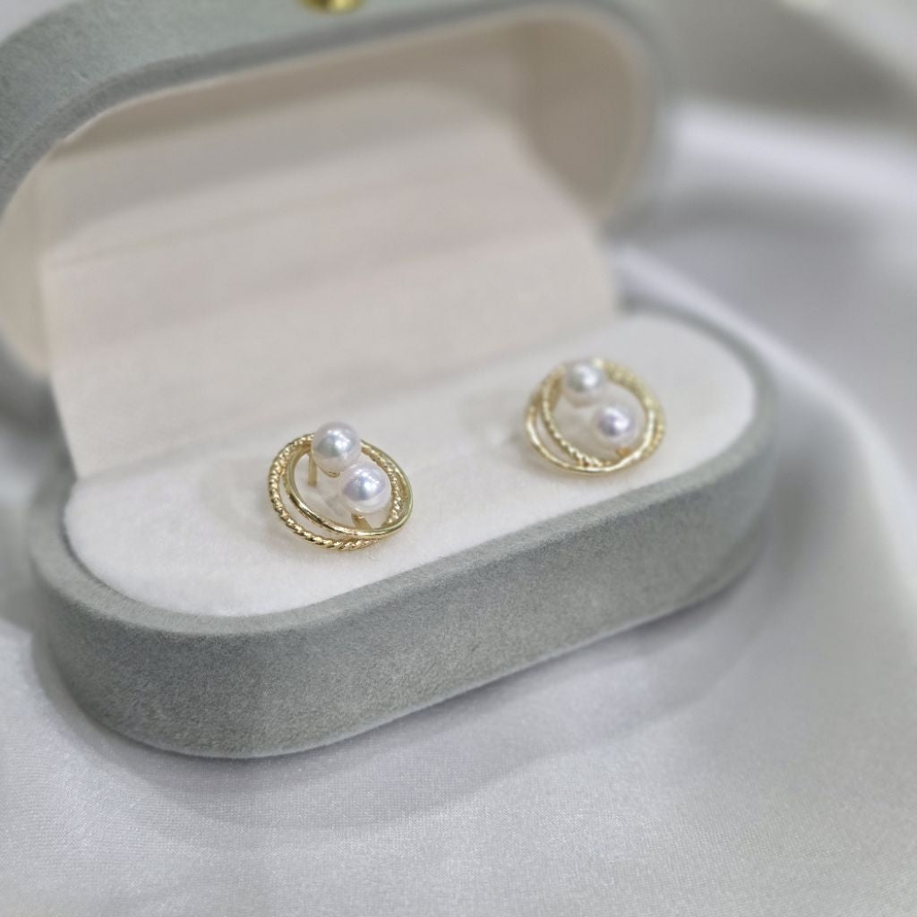 "Unify" 4-4.5mm Premium Freshwater Pearl Earrings