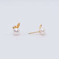 "Bunny" Freshwater Pearl 6.5mm - 7mm Earring