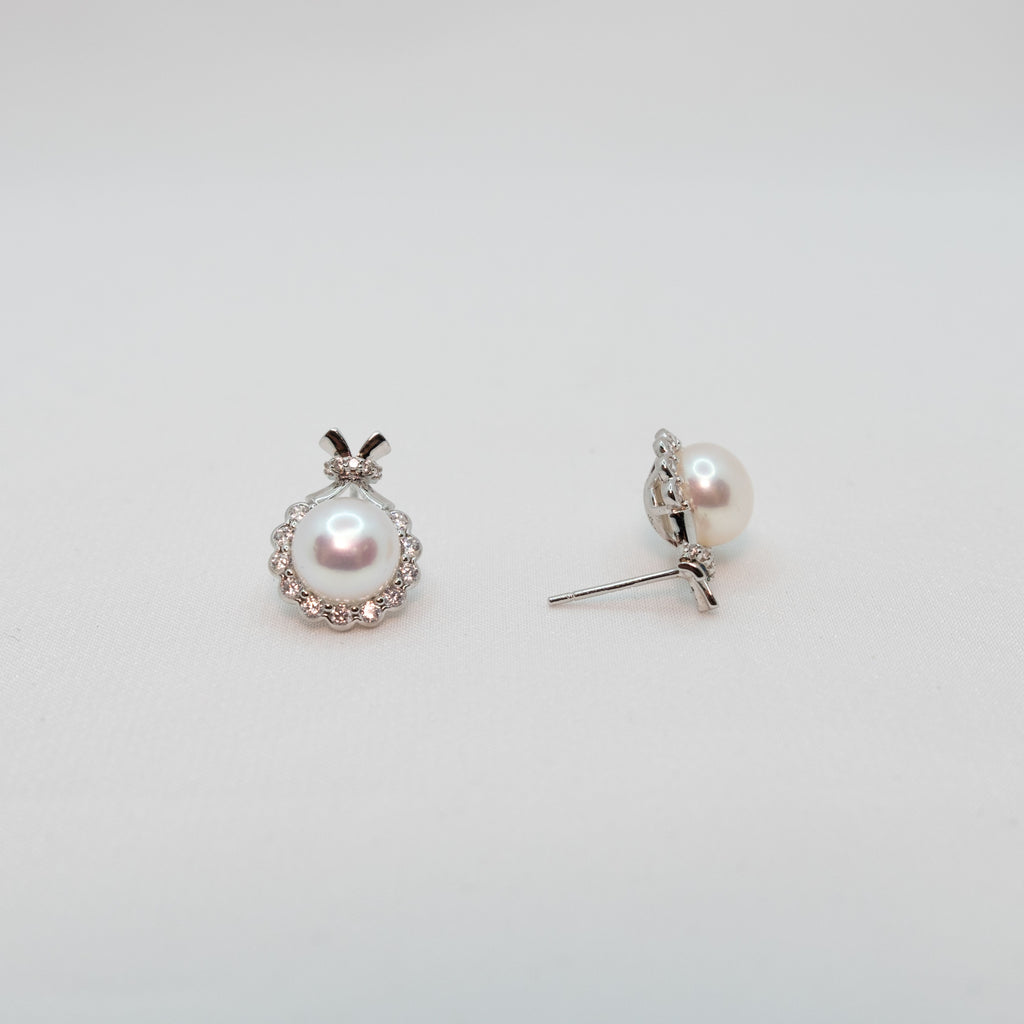 "Erinelle" Premium Freshwater Pearl 8mm-8.5mm Earring