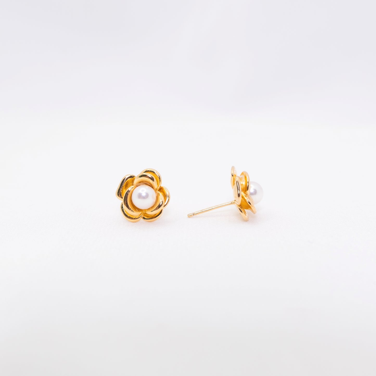 "Rose" Sea Pearl 5mm-5.5mm Earring