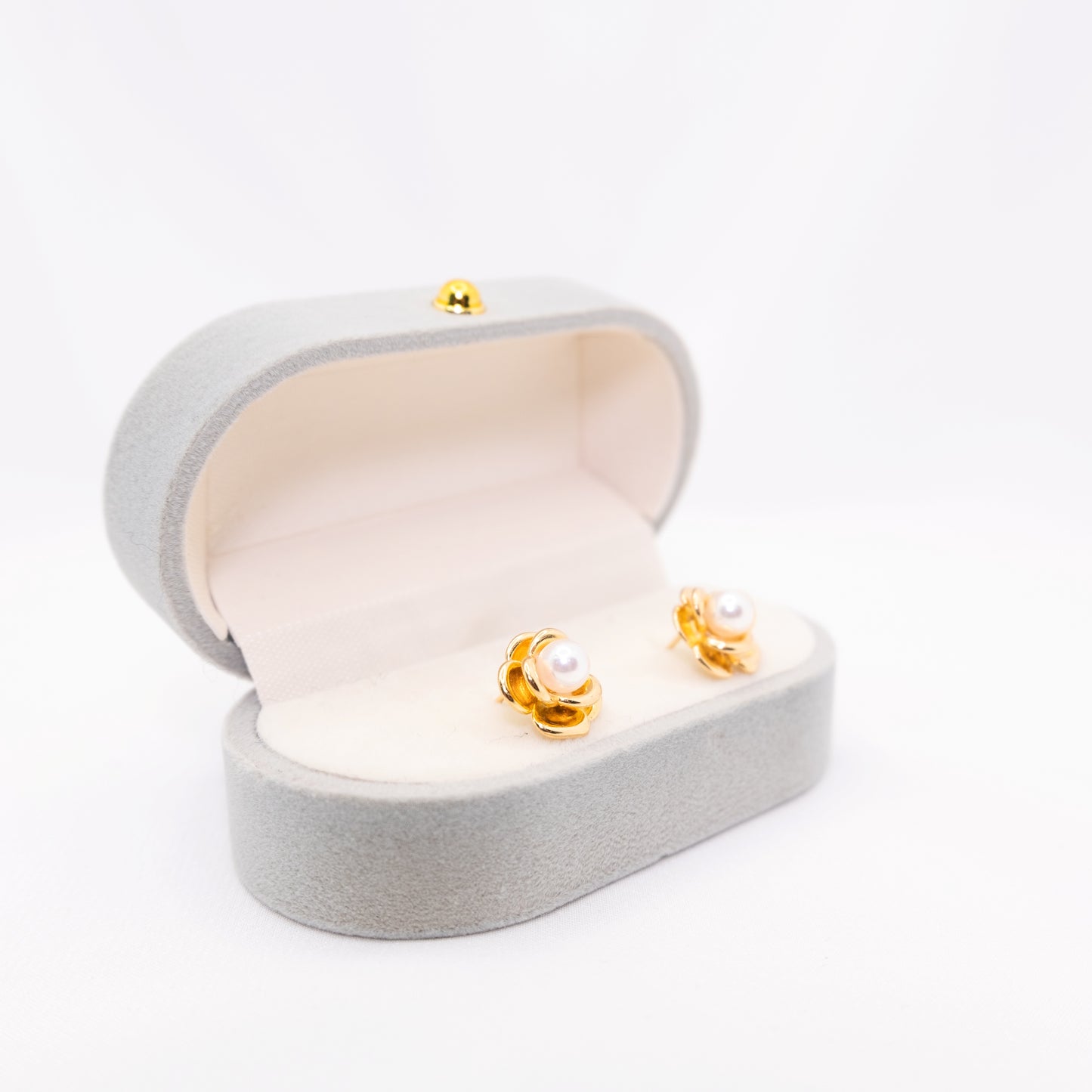 "Rose" Sea Pearl 5mm-5.5mm Earring