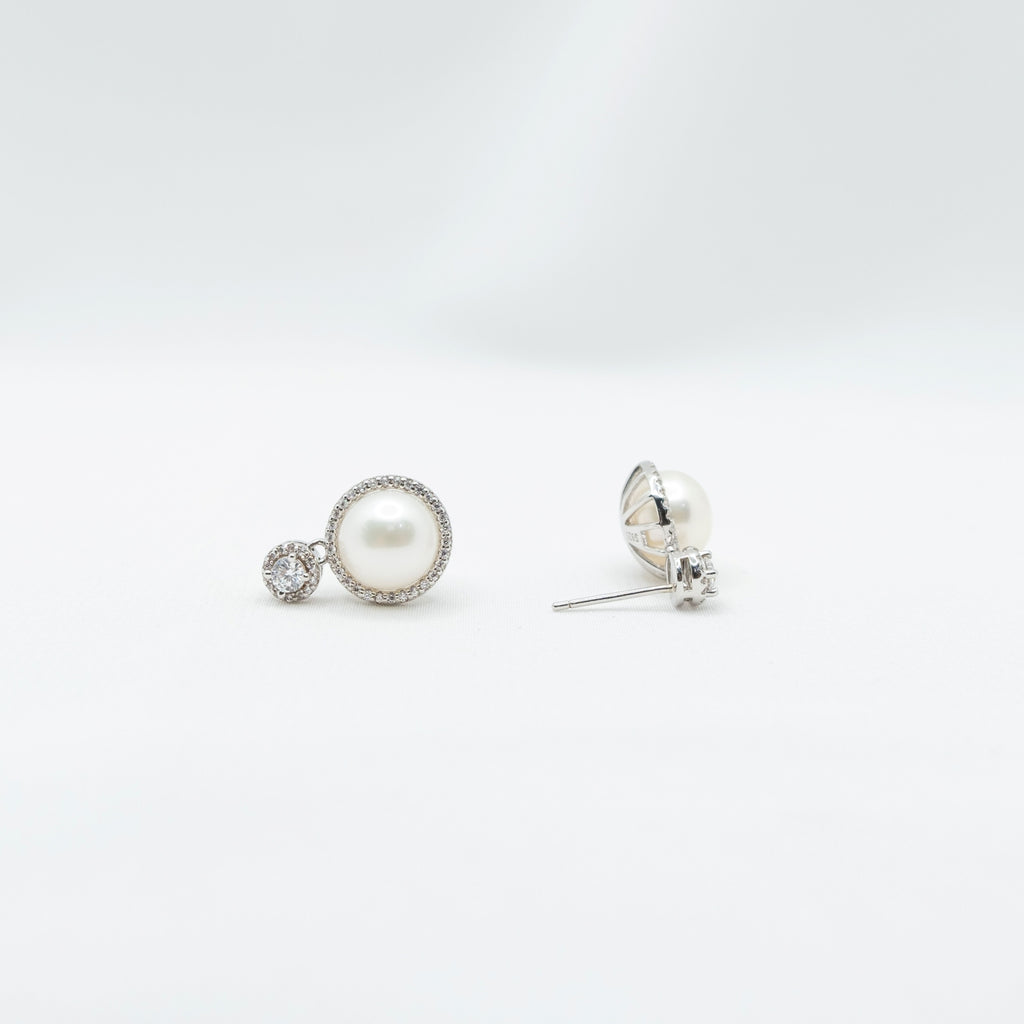 "Solis" Premium Freshwater Pearl Earrings 8.5mm-9mm