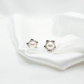 "Hoya Carnosa" Premium Freshwater Pearl 8mm-8.5mm Earring