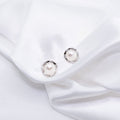 "Sun Disc" Premium Freshwater Pearl Earrings 8mm-8.5mm