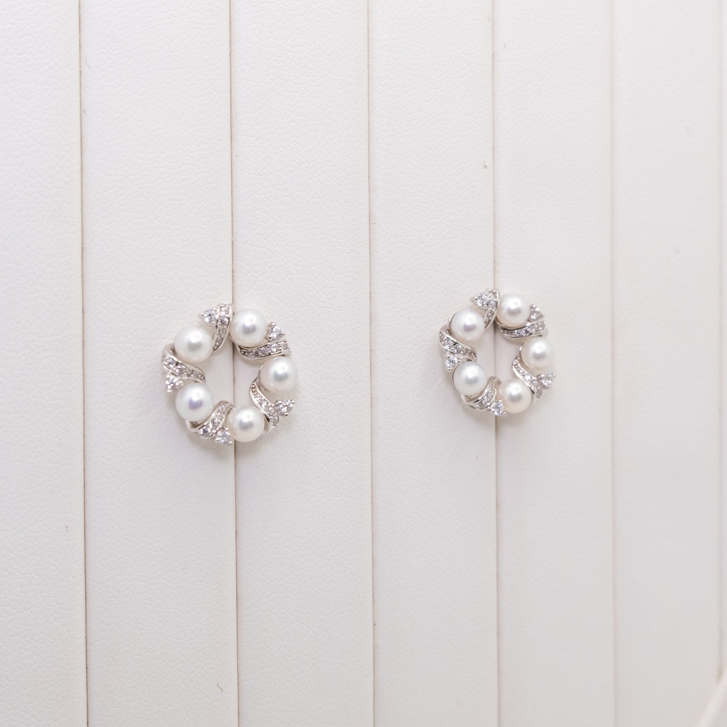 "Serenity" Premium Freshwater Pearl 4mm-4.5mm Earring