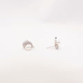 "Dolphine" Sea Pearl 6mm-6.5mm Earring