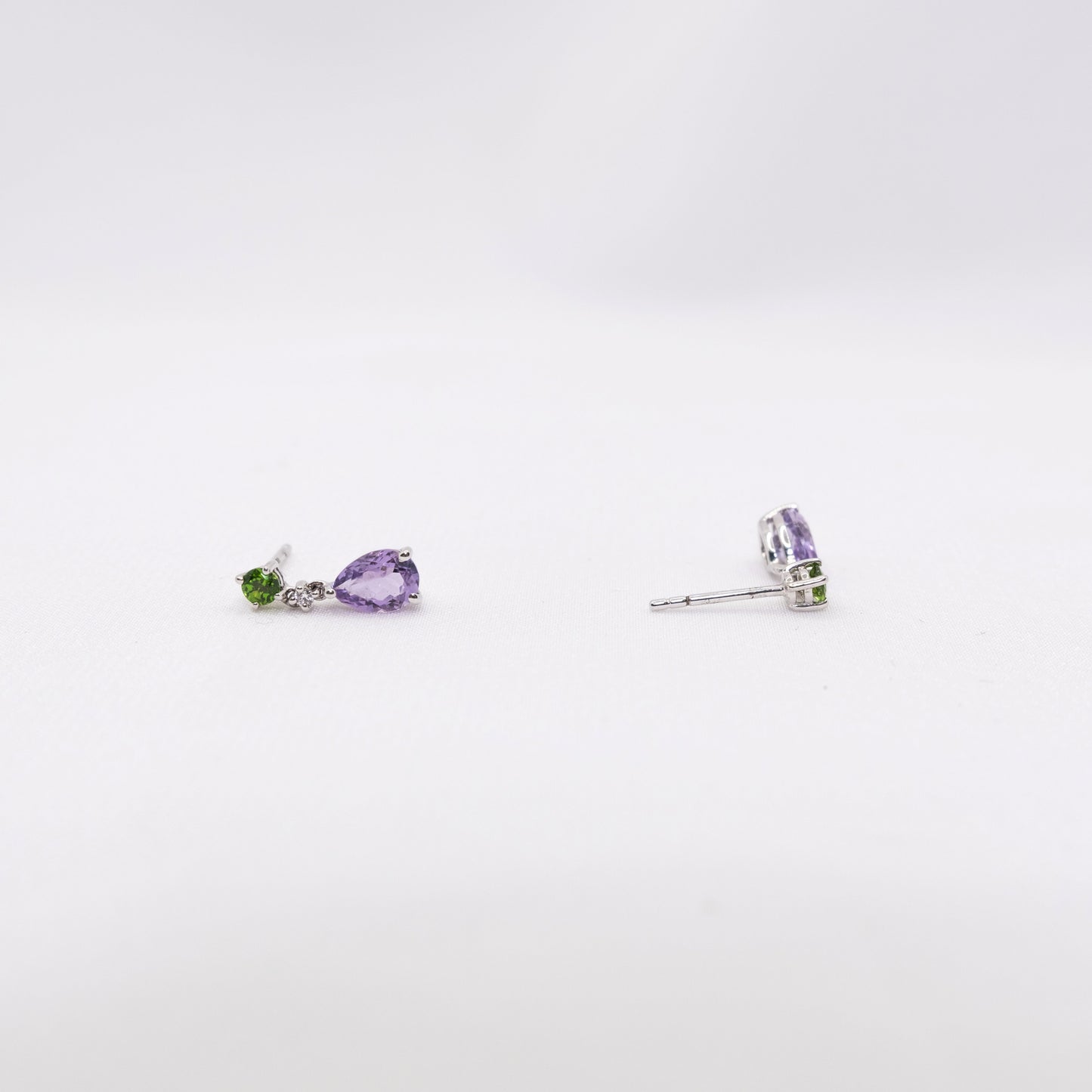 "Purplish Crystal" Crystal Earring