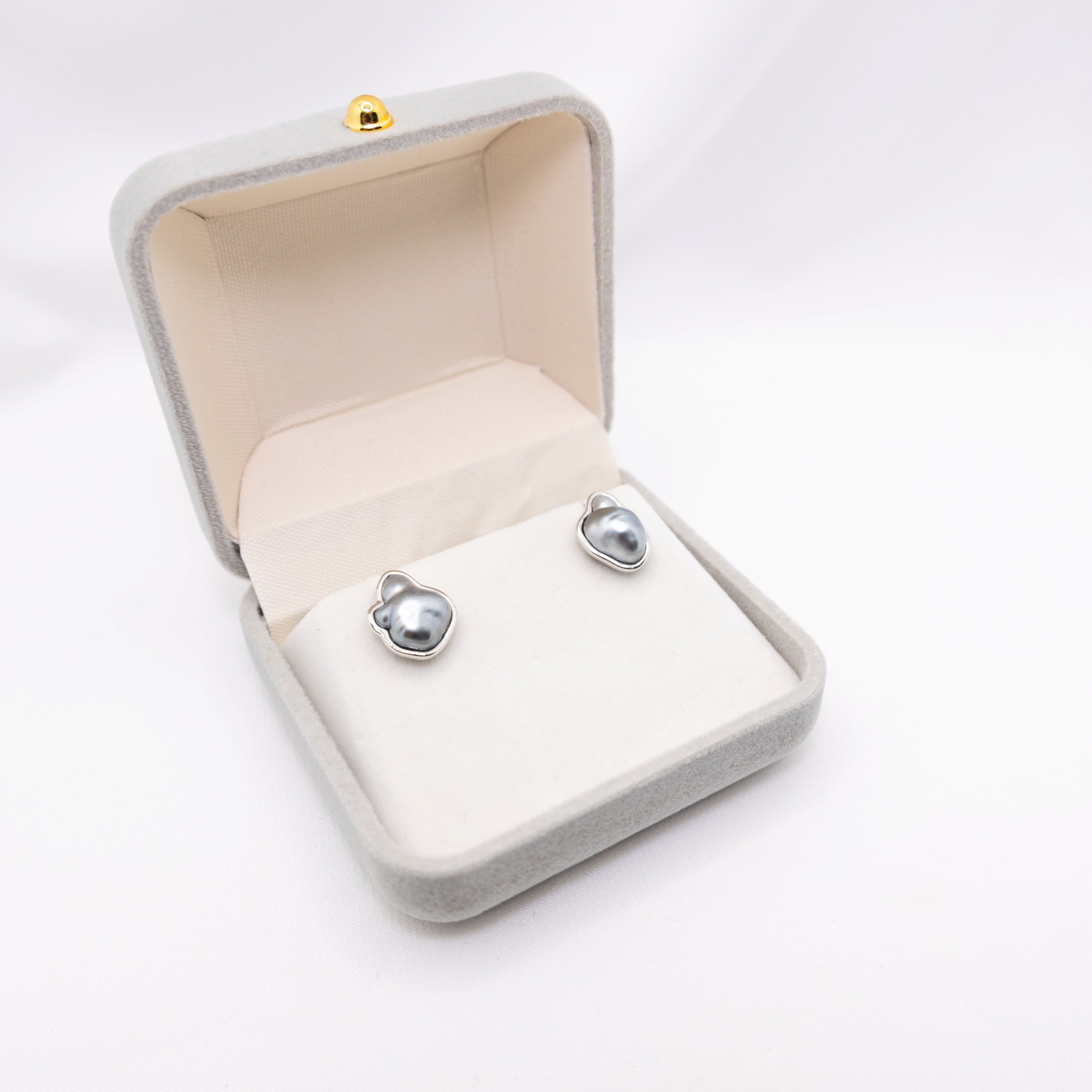 "Keshi" Sea Pearl 7mm-9mm Earring