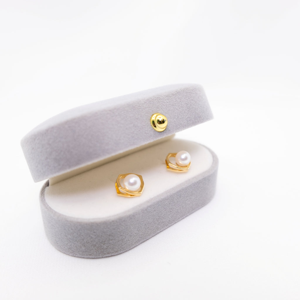 "Mystic Gold" Sea Pearl 5.5mm-6mm Earring