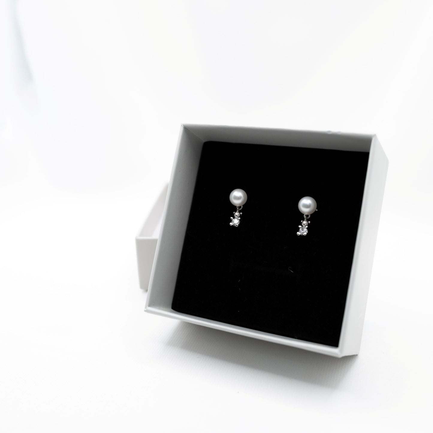 "Mini Teddy" 6A Premium Freshwater Pearl 6mm - 6.5mm Earring