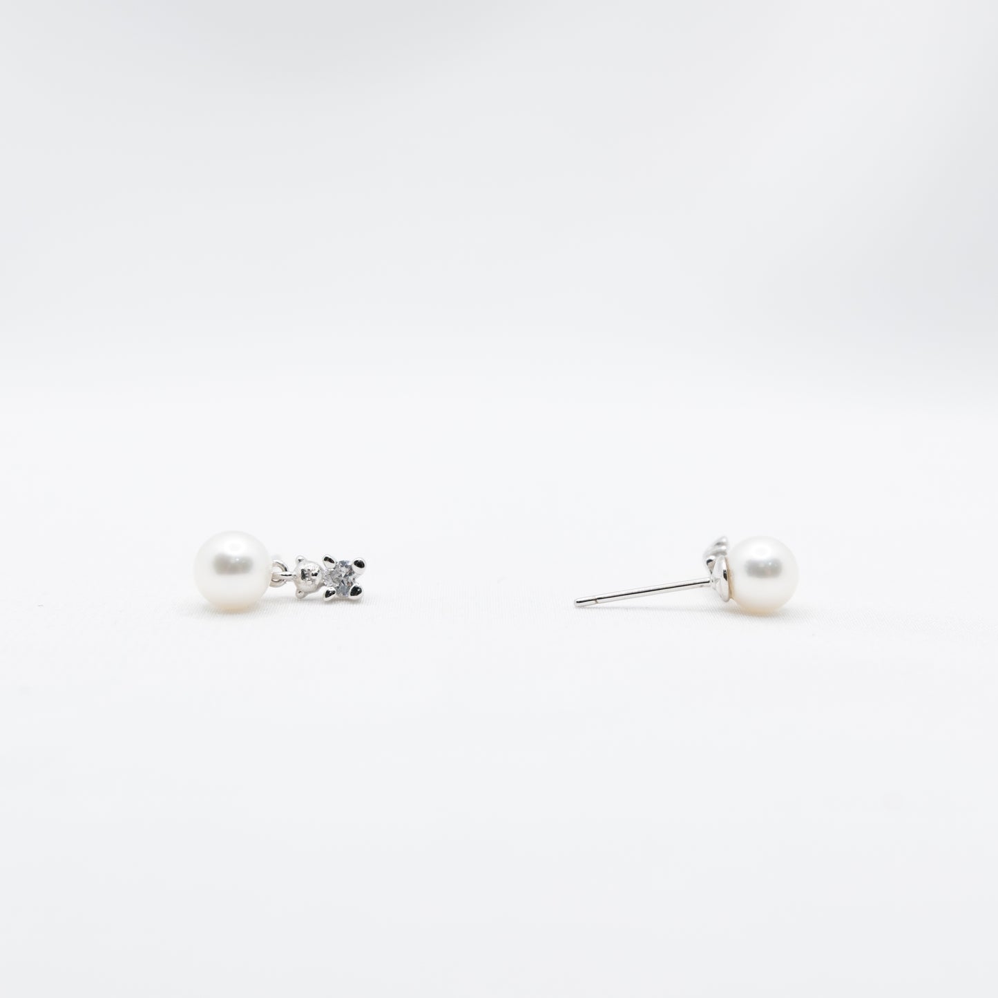 "Mini Teddy" 6A Premium Freshwater Pearl 6mm - 6.5mm Earring