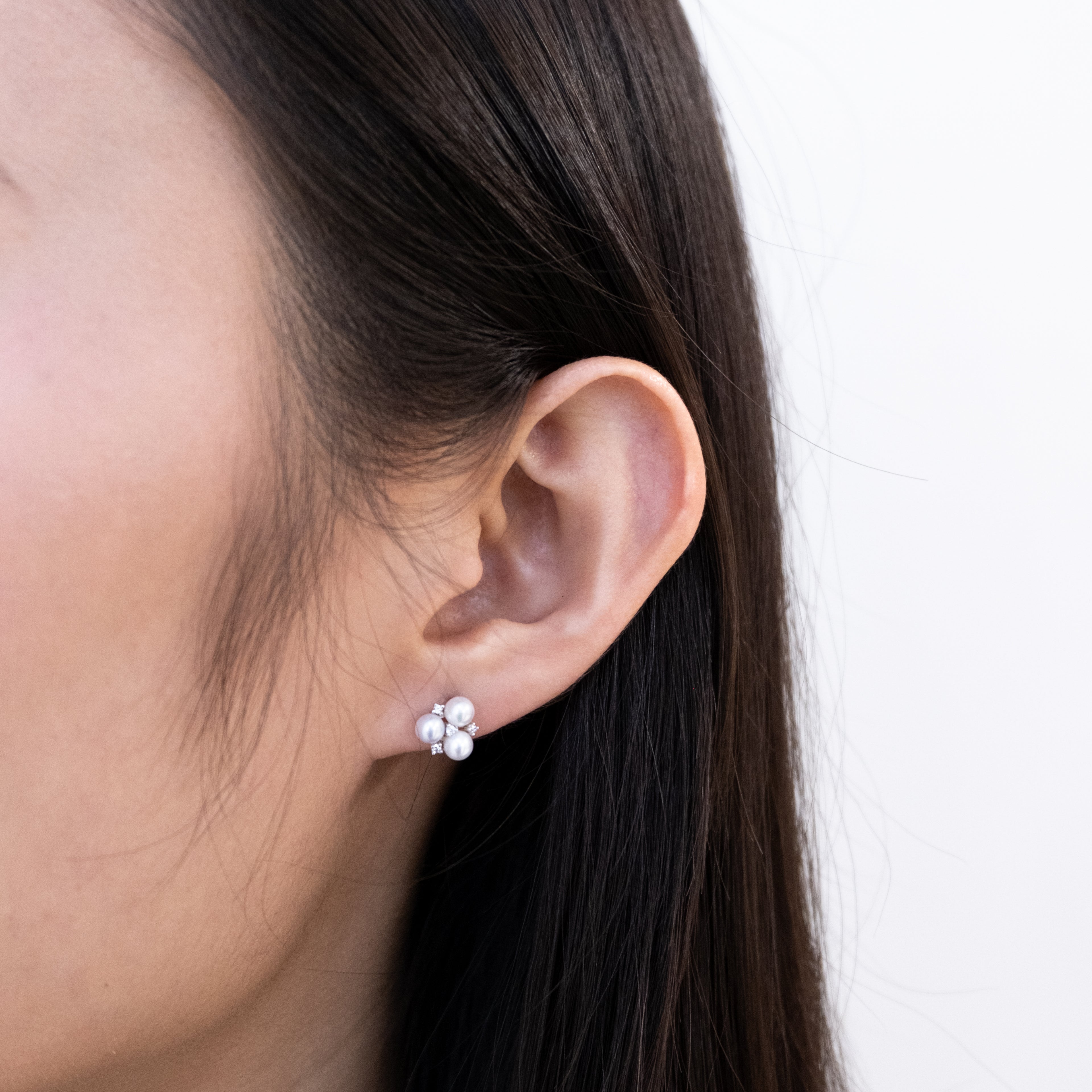 "Michael" 6A Premium Freshwater Pearl 3.5mm - 4mm Earring