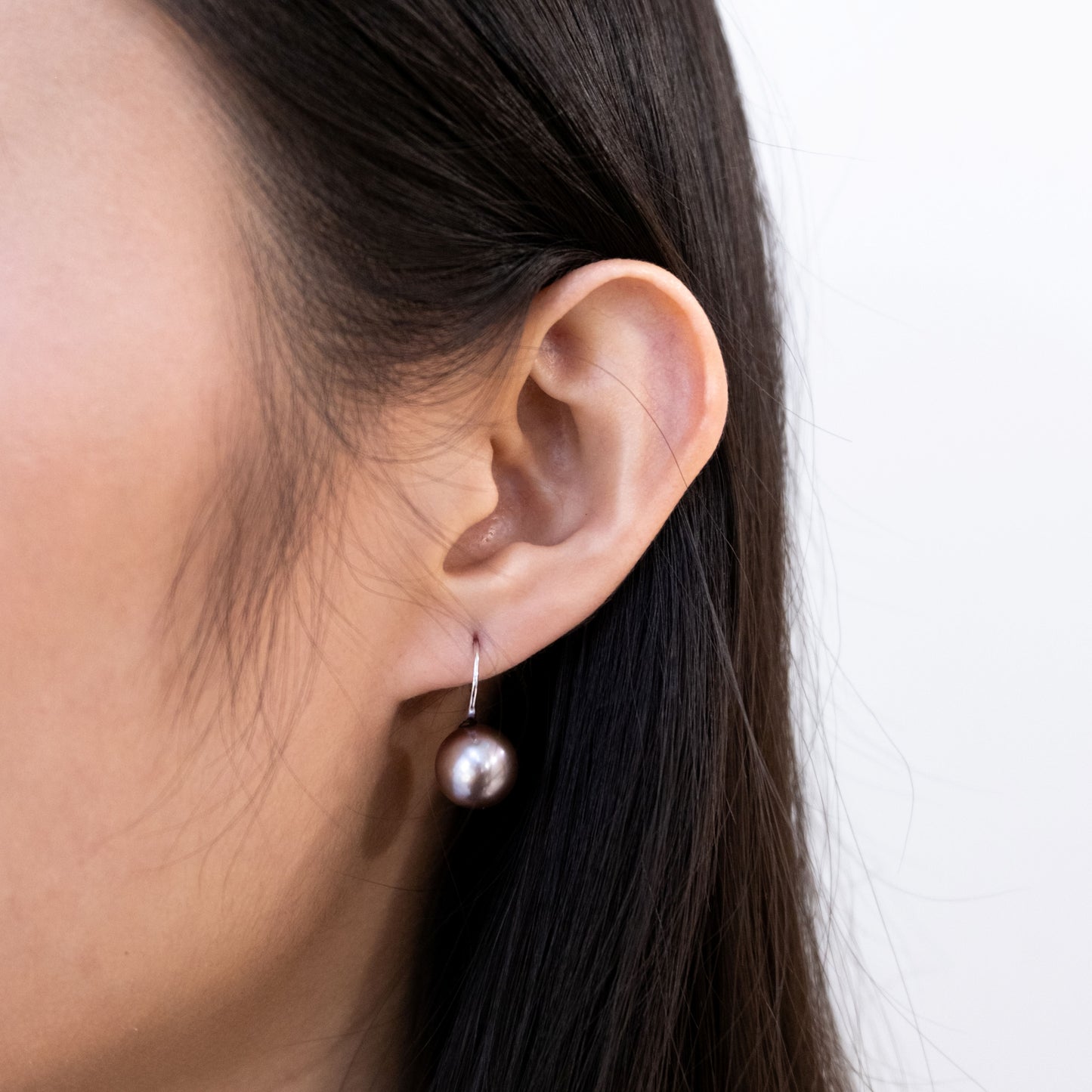 "Swan" 11.5mm-12mm 6A Premium Freshwater Pearl Earrings