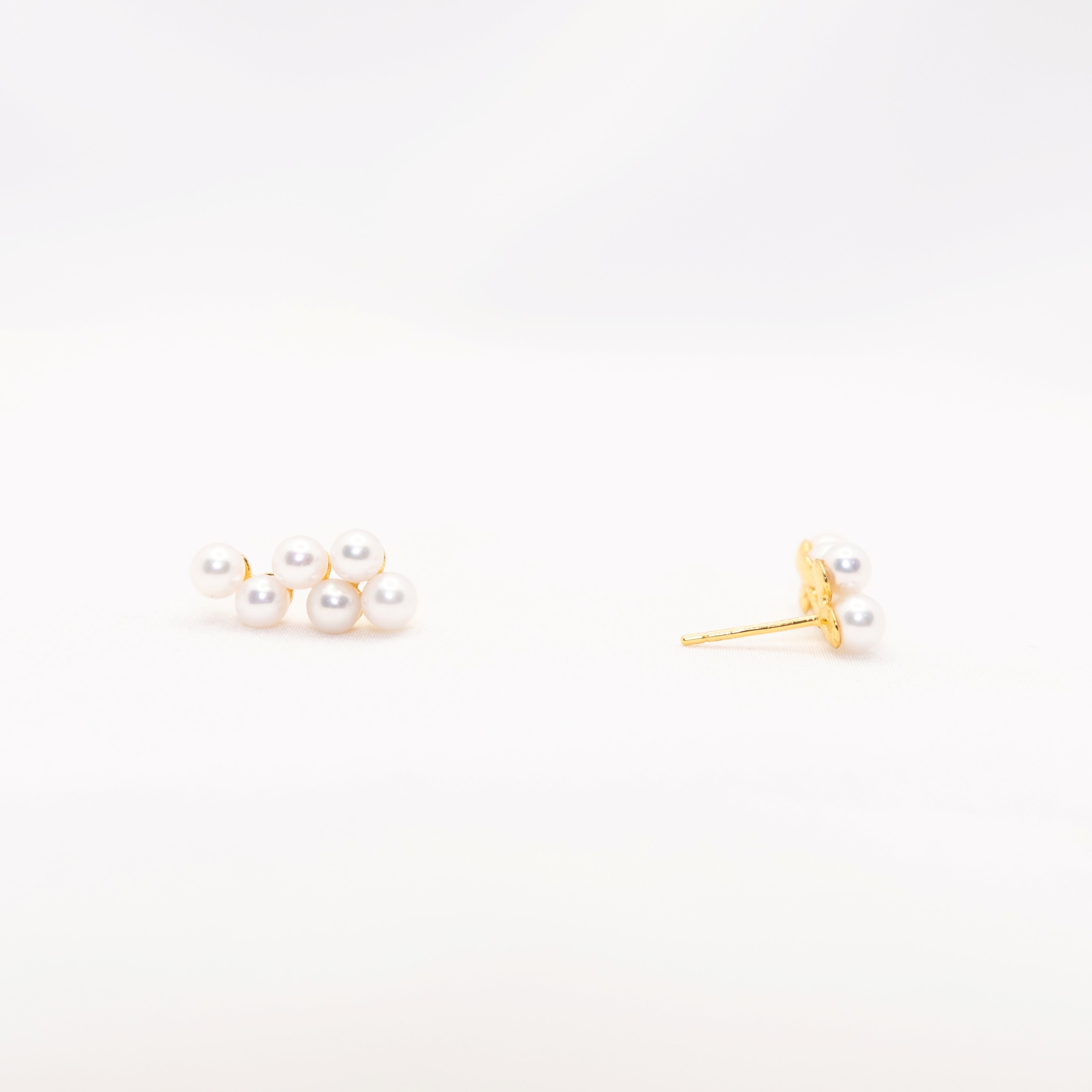 "The More The Merrier" Freshwater Pearl 4mm - 4.5mm Earring