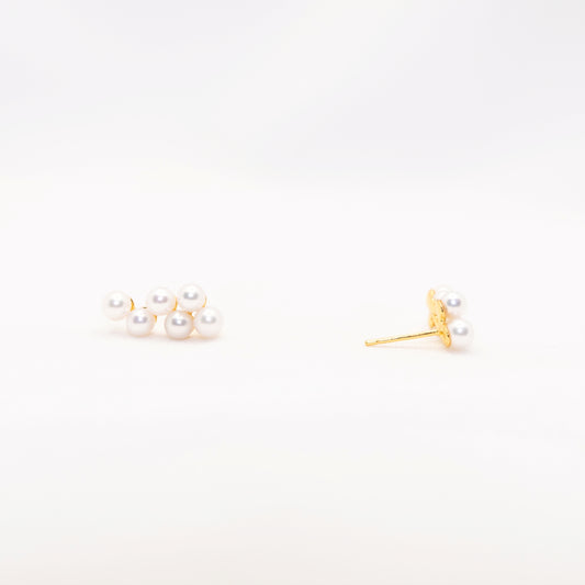"The More The Merrier" Freshwater Pearl 4mm - 4.5mm Earring