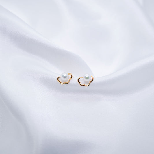 "Cloud 9" Sea Pearl 5mm-5.5mm Earring