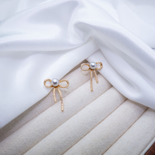 "Beau" Premium Sea Pearl 5.5mm-6mm Earring