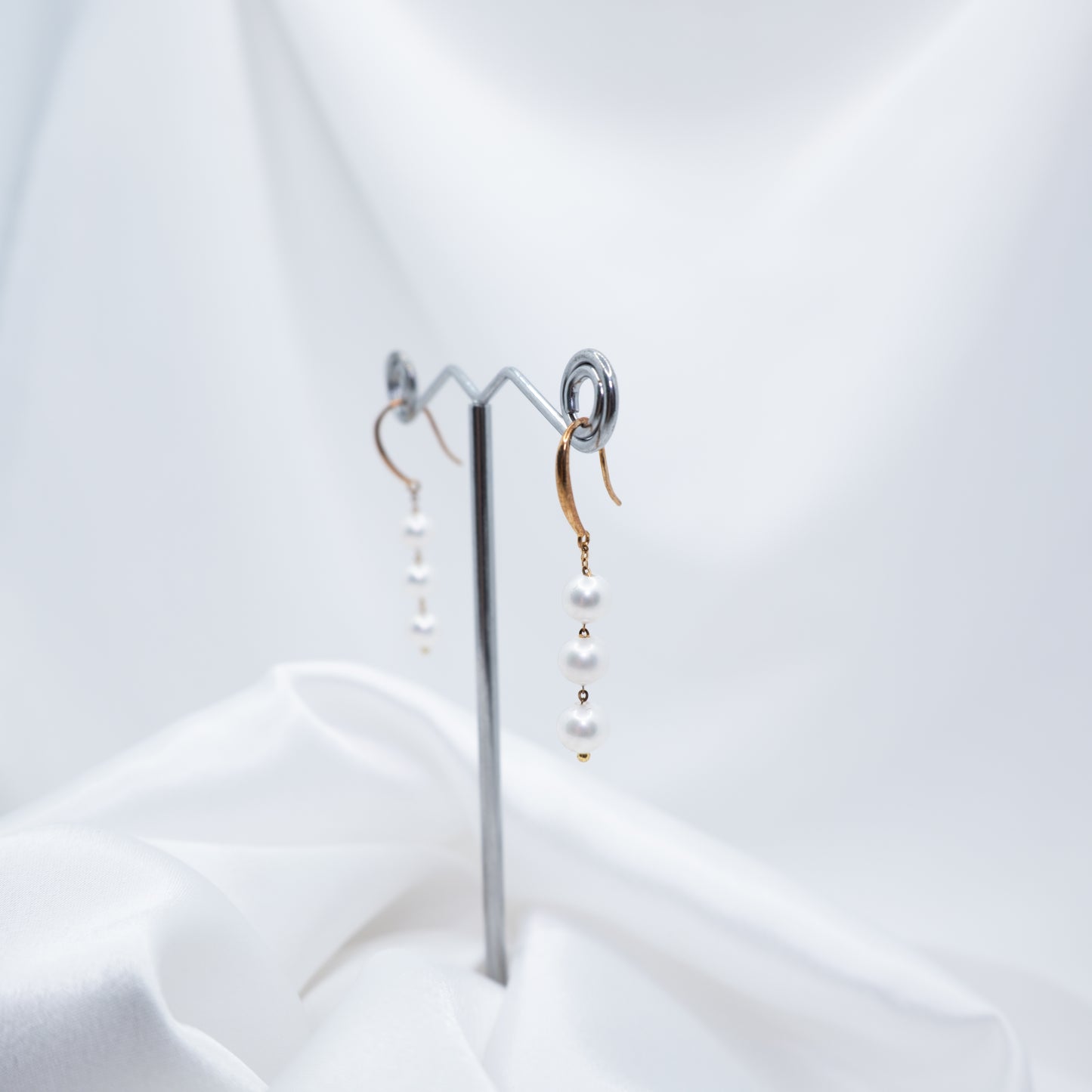 "Ballsy" Premium Freshwater Pearl Dangling Earrings 5.5mm-6mm