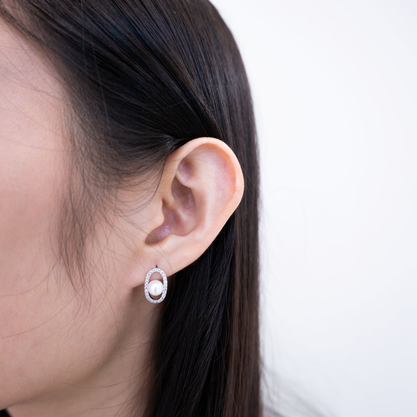 "Sushi" Sea Pearl 6mm-7mm Earring