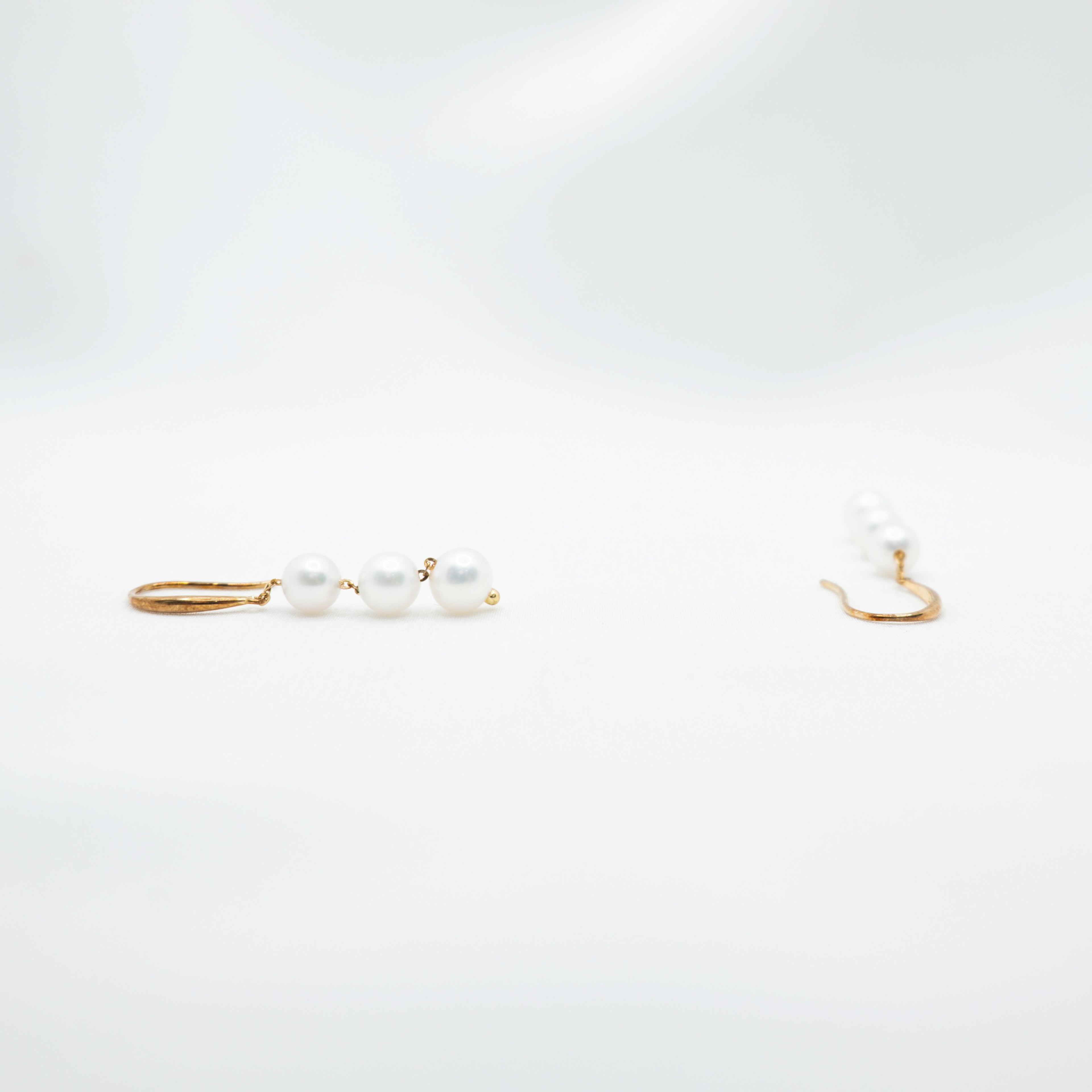 "Ballsy" Premium Freshwater Pearl Dangling Earrings 5.5mm-6mm