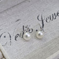 "White Currant" 8-8.5mm Premium Freshwater Pearl Earrings